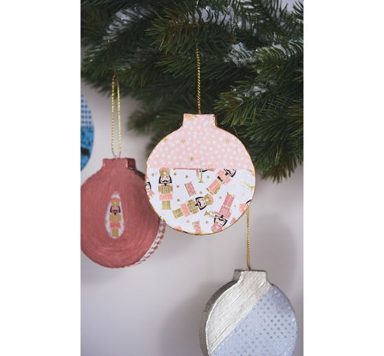 Suspensions VBS « Boules de Noël », plates