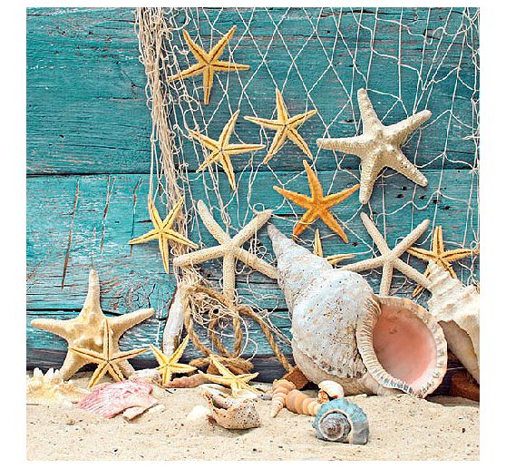 Napkin "Starfish and Sea shell"