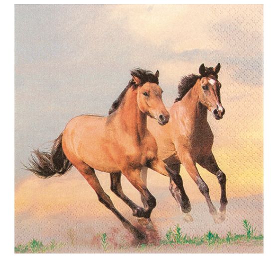 Napkin "Wild Horses"