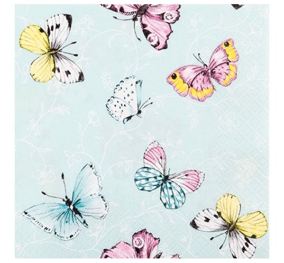 Serviette « Adorables papillons »