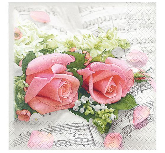 Serviette « Symphonie florale »