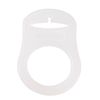 Silicone ring for pacifier chains White