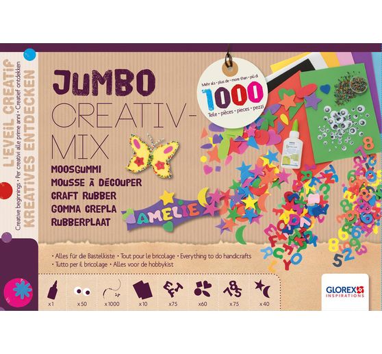 Jumbo creative mix "Roam rubber", approx. 1,000 parts