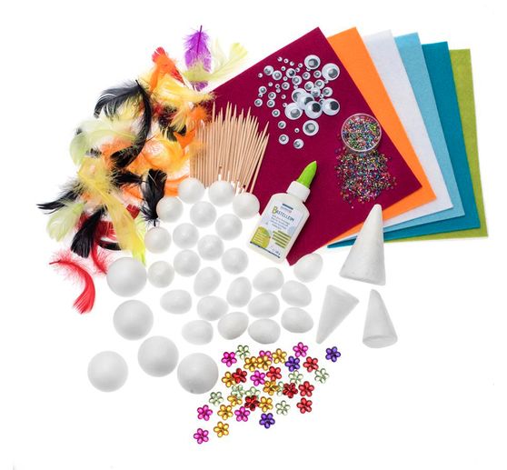 Jumbo Creativ-Mix « Polystyrène », plus de 1000 pc.