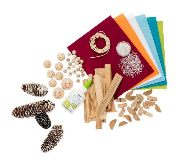 Jumbo Creativ-Mix "Naturholz", ca. 1.000 Teile