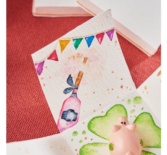 AKADEMIE Aquarellkasten mit 24 halben Näpfchen