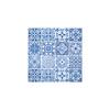 Serviette &laquo; Carrelages bleus &raquo;