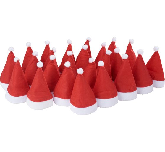 Bonnets de Noël VBS pour tête Ø 8 cm, 24 pc.