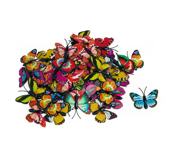 VBS Scatter decoration "Butterfly", small, 50 pcs.