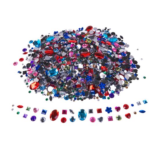 VBS Gemstones "Colors & shapes mix", 430 g