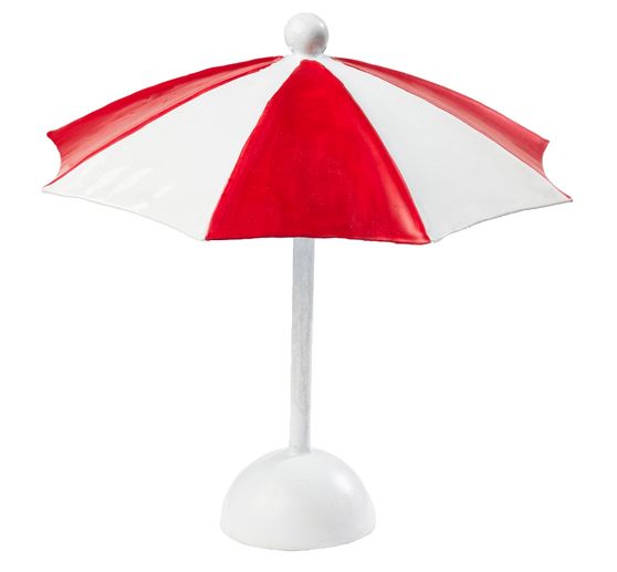 Parasol, env. 10 x10 cm, Rouge-Blanc