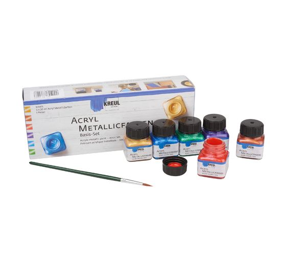 Set créatif de peintures acryliques métallisées KREUL