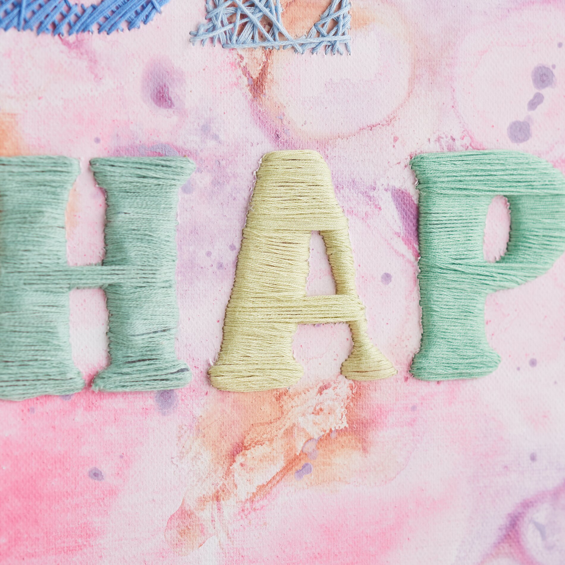 bestickter Keilrahmen