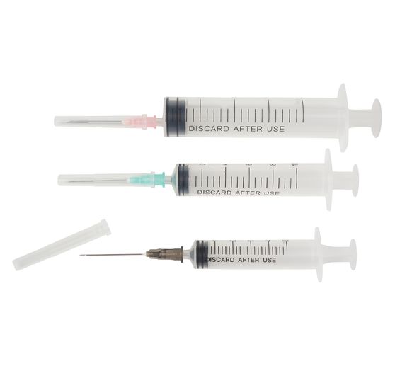 Hobby modelling syringes, set of 3