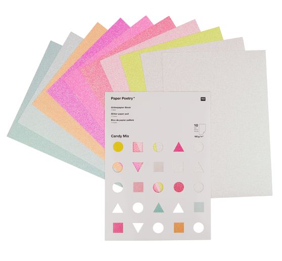 Papier pailleté « Candy Mix »