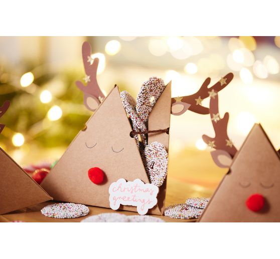 Boîtes-cadeaux en carton kraft VBS « Pyramide »