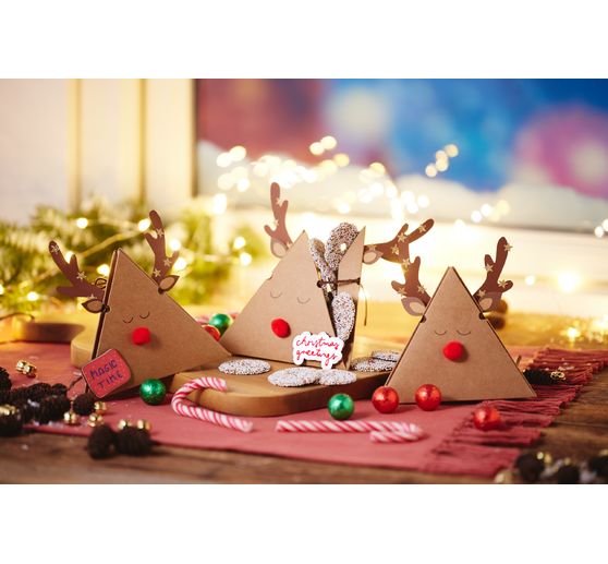 Boîtes-cadeaux en carton kraft VBS « Pyramide »