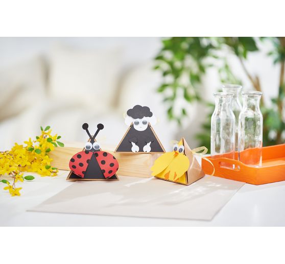 Boîtes-cadeaux en carton kraft VBS « Pyramide »