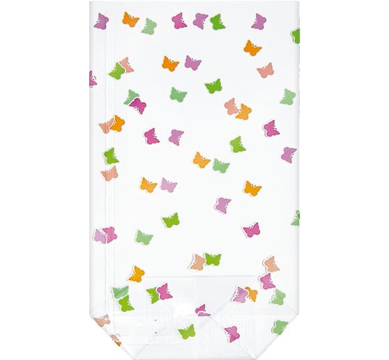 Transparent bag "Colourful butterflies"