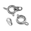 Spring fastener m. Counter ring Silver-Plated