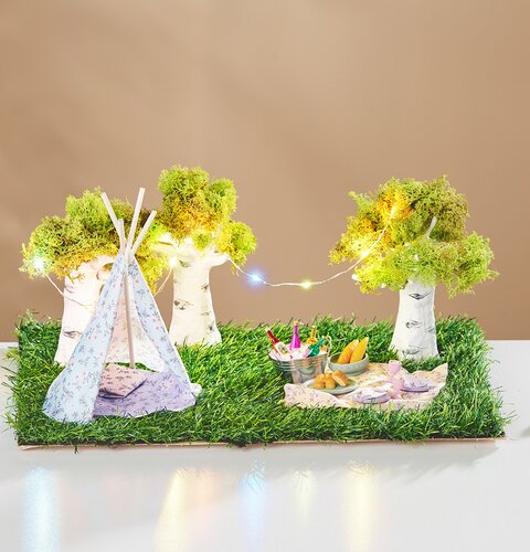 Loisir créatif - Outils de jardinage miniatures, 15 cm, bois et métal